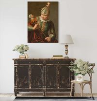 Jeune Garcon En Costume De Folie by Philippe Mercier