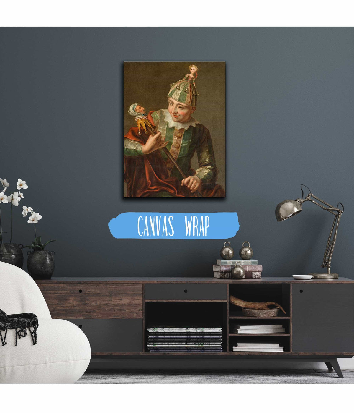 Jeune Garcon En Costume De Folie by Philippe Mercier