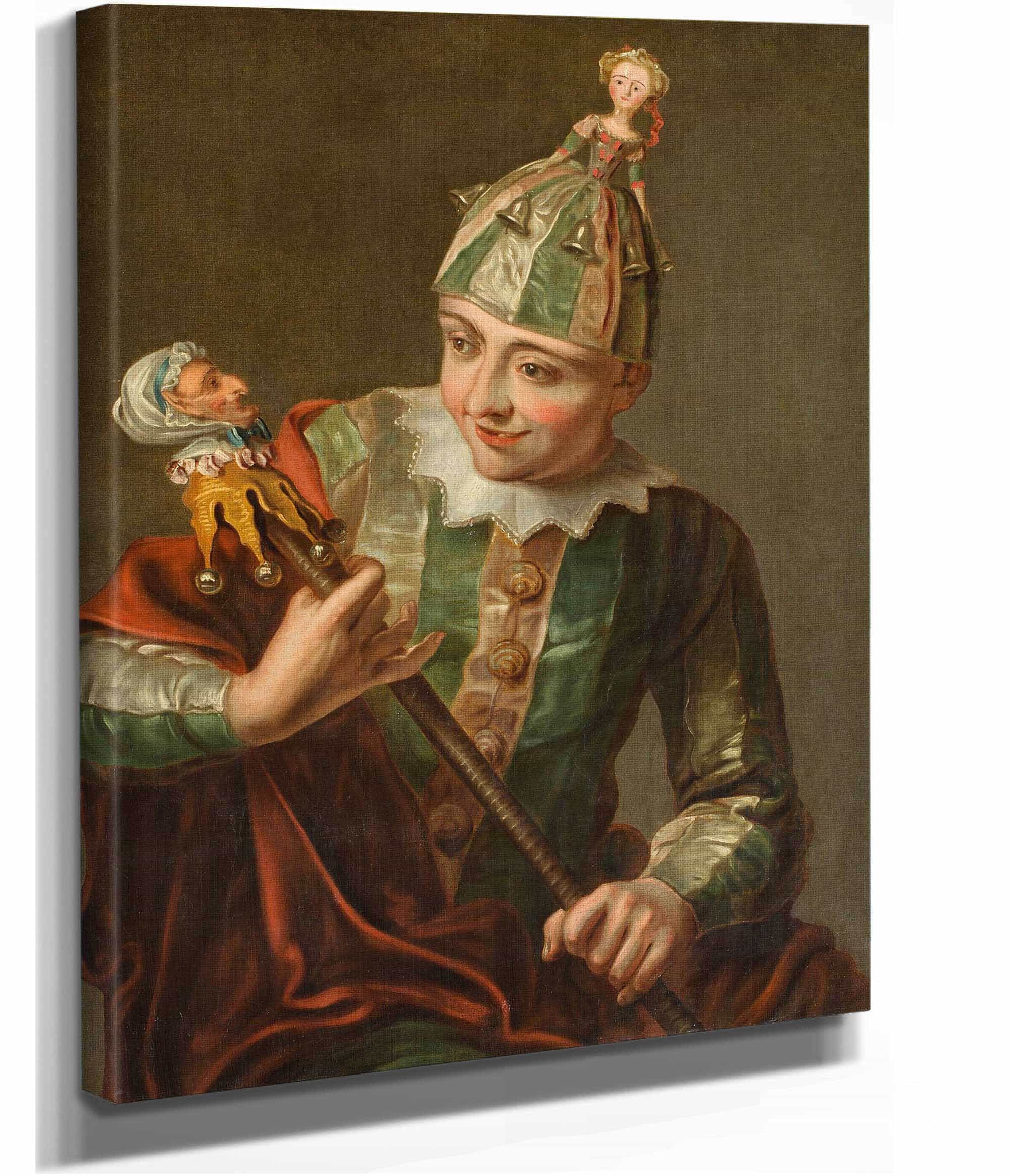 Jeune Garcon En Costume De Folie by Philippe Mercier
