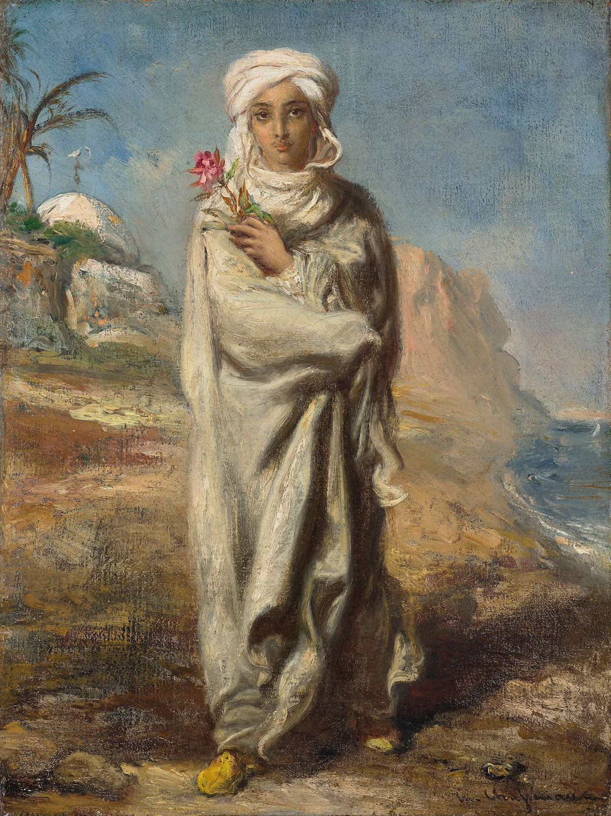 Jeune Homme Arabe Debout by Theodore Chasseriau