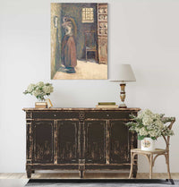 Jeune Paysanne Se Coiffant by Camille Pissarro