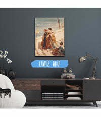 Jeunes Femmes Sur Le Pont De La Paille A Venise by Felix Ziem