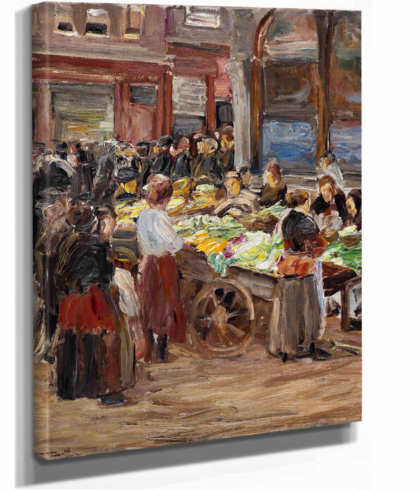 Jewish Street In Amsterdam by Max Liebermann