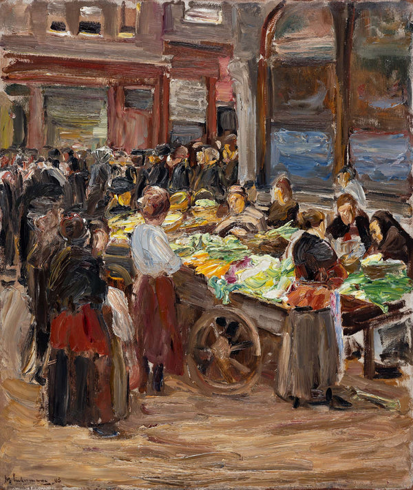 Jewish Street In Amsterdam by Max Liebermann