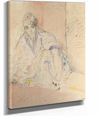 Jewish Woman Of Algiers Seated On The Ground by Theodore Chasseriau