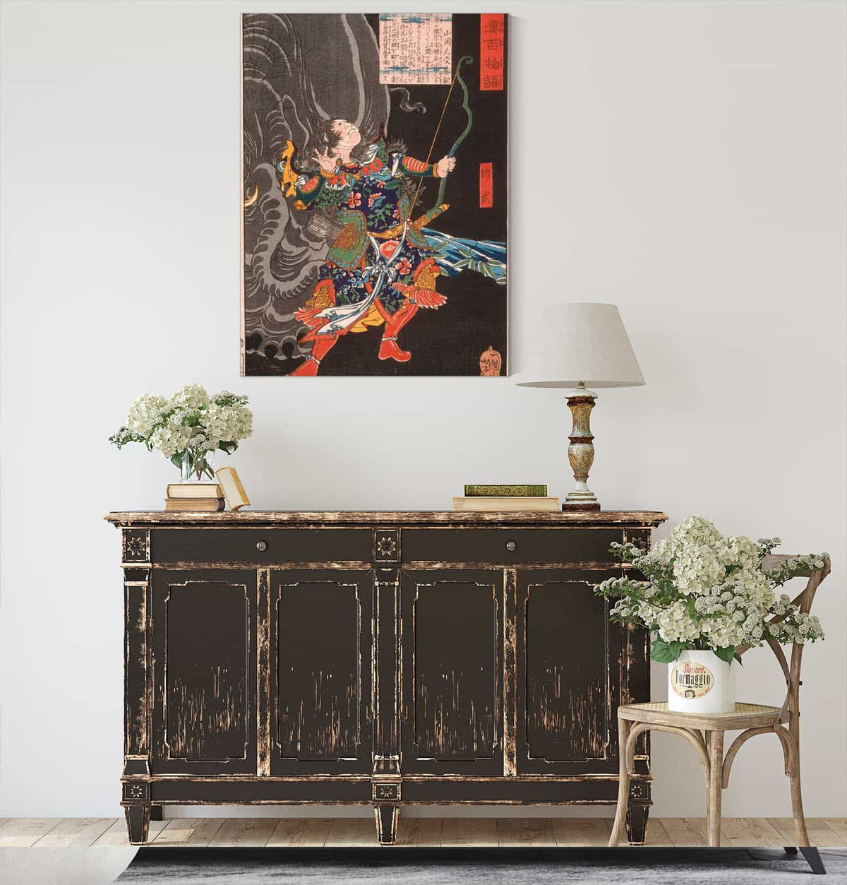 Jiang Wu Shobu And The Elephant by Tsukioka Yoshitoshi