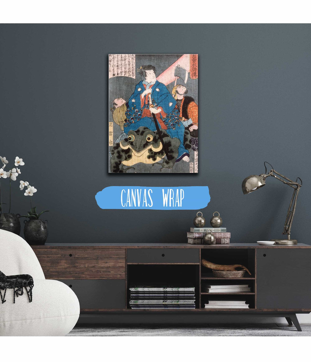 Jiraiya Riding A Frog by Tsukioka Yoshitoshi