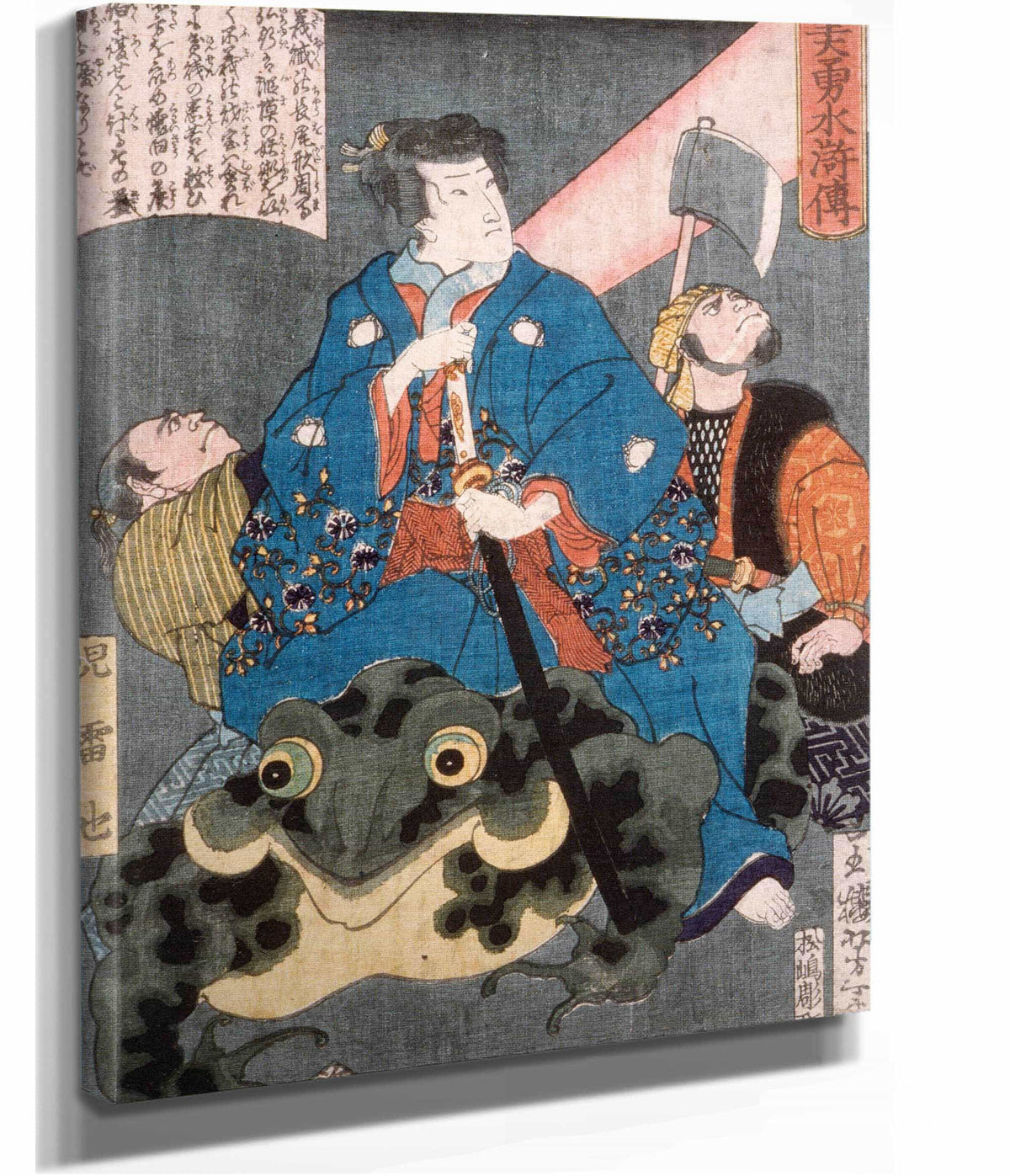 Jiraiya Riding A Frog by Tsukioka Yoshitoshi