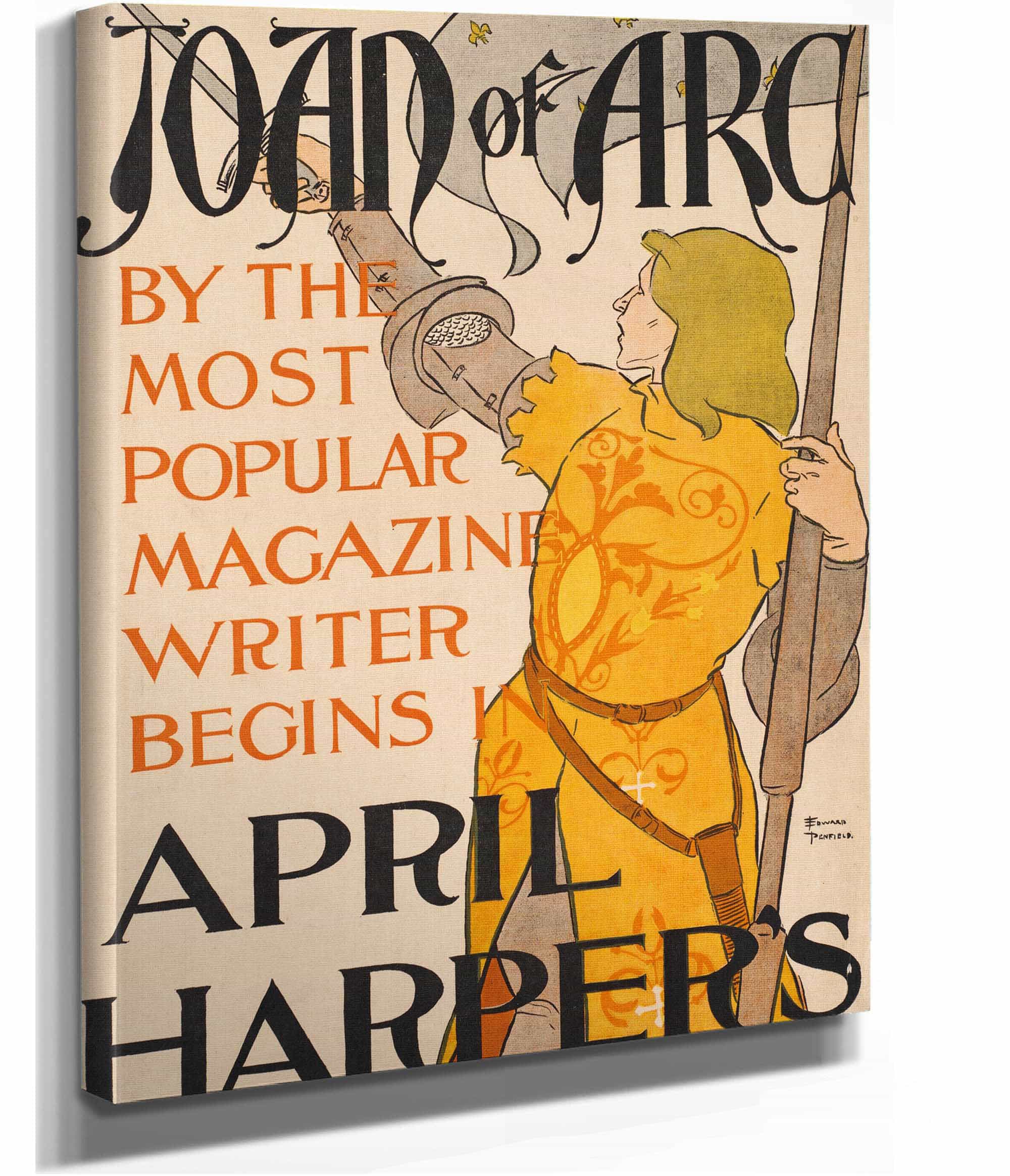 Joan Of Arc April Harpers by Edward Penfield