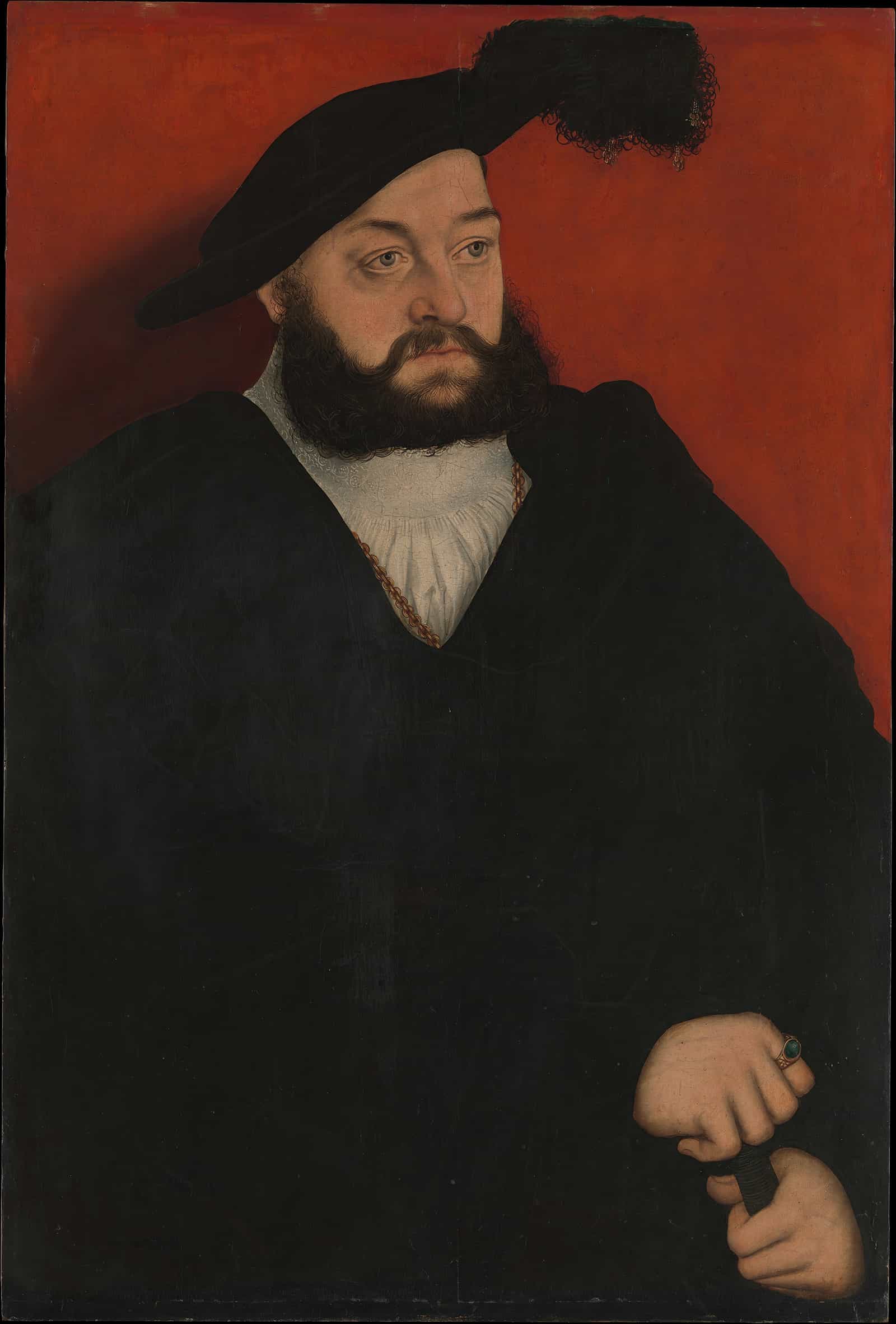 Johann   Duke Of Saxony   by Lucas Cranach The Elder