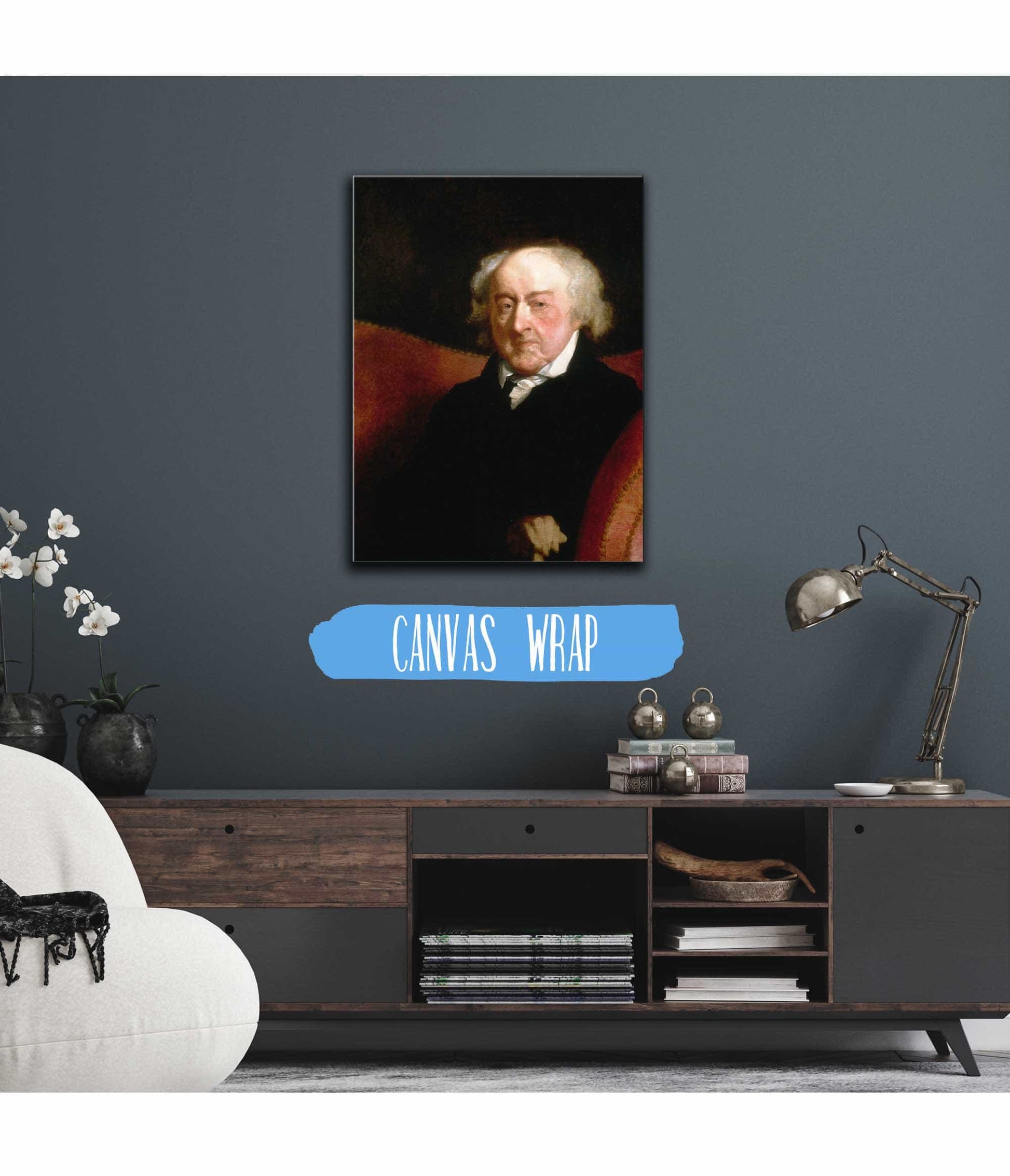John Adams  by Gilbert Stuart
