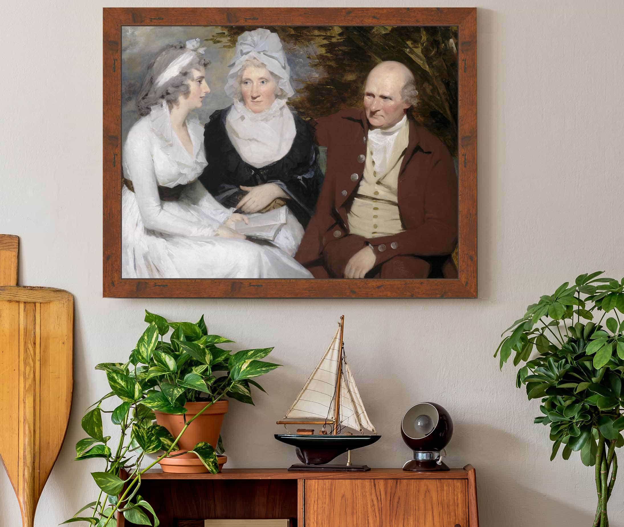 John Johnstone Betty Johnstone And Miss Wedderburn by Sir Henry Raeburn