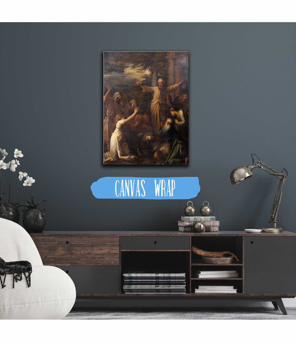 Jonah Preaching To The People Of Niniveh by Salvator Rosa