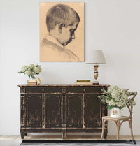 Jongenskop En Profil Naar Rechts by Therese Schwartze