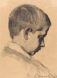 Jongenskop En Profil Naar Rechts by Therese Schwartze