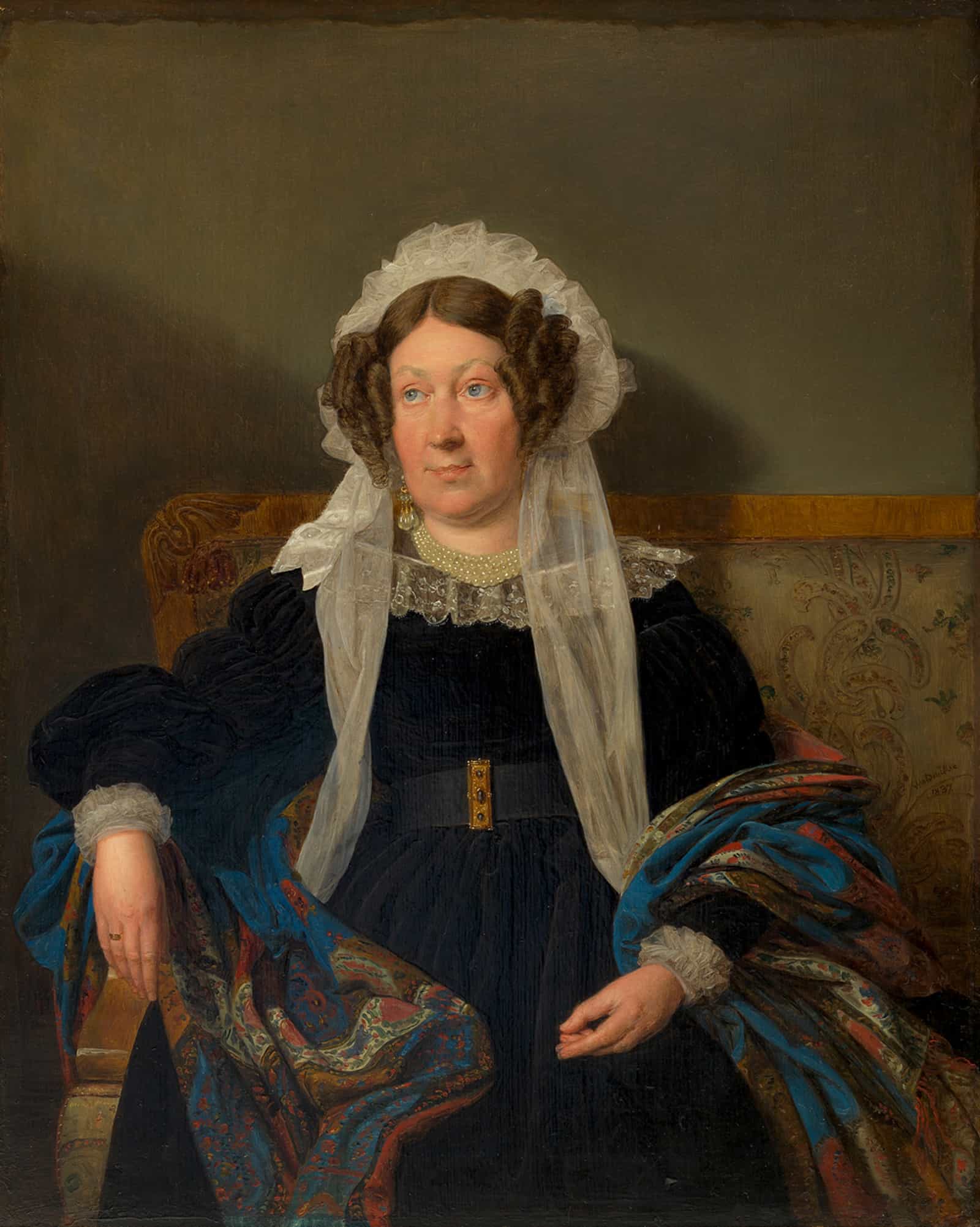 Josefine Schwartz Von Mohrenstern Geb Vicomtesse Goupy De Quabeck by Ferdinand Georg Waldmuller