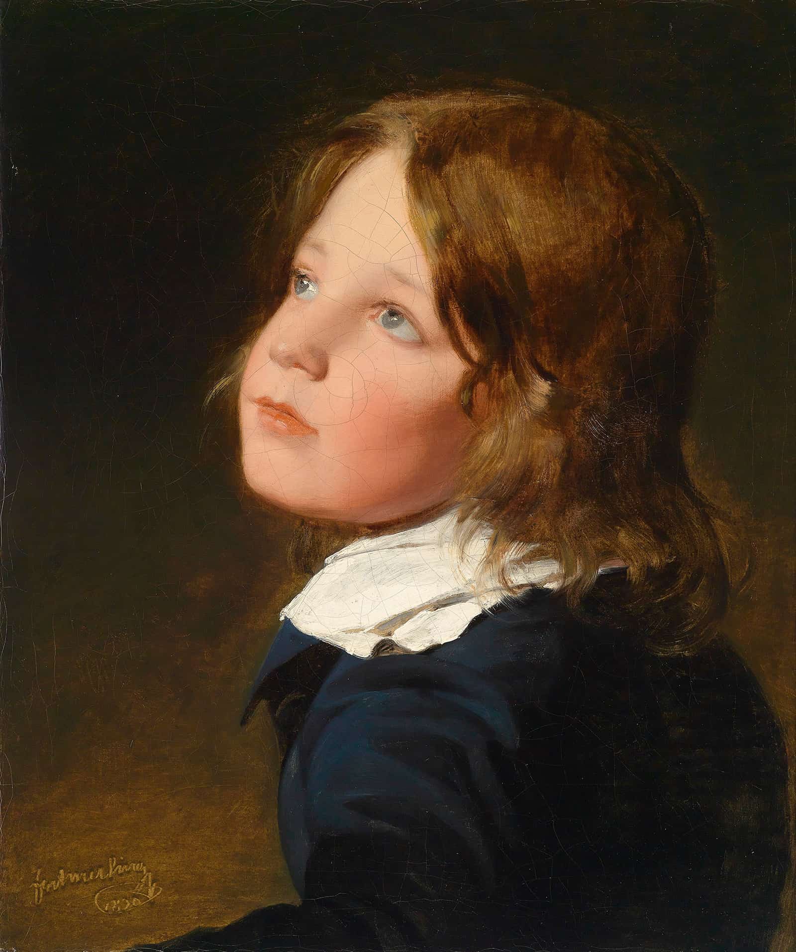Joseph Amerling Als Knabe by Friedrich Von Amerling