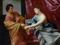 Joseph And Potiphars Wife About by Guido Reni
