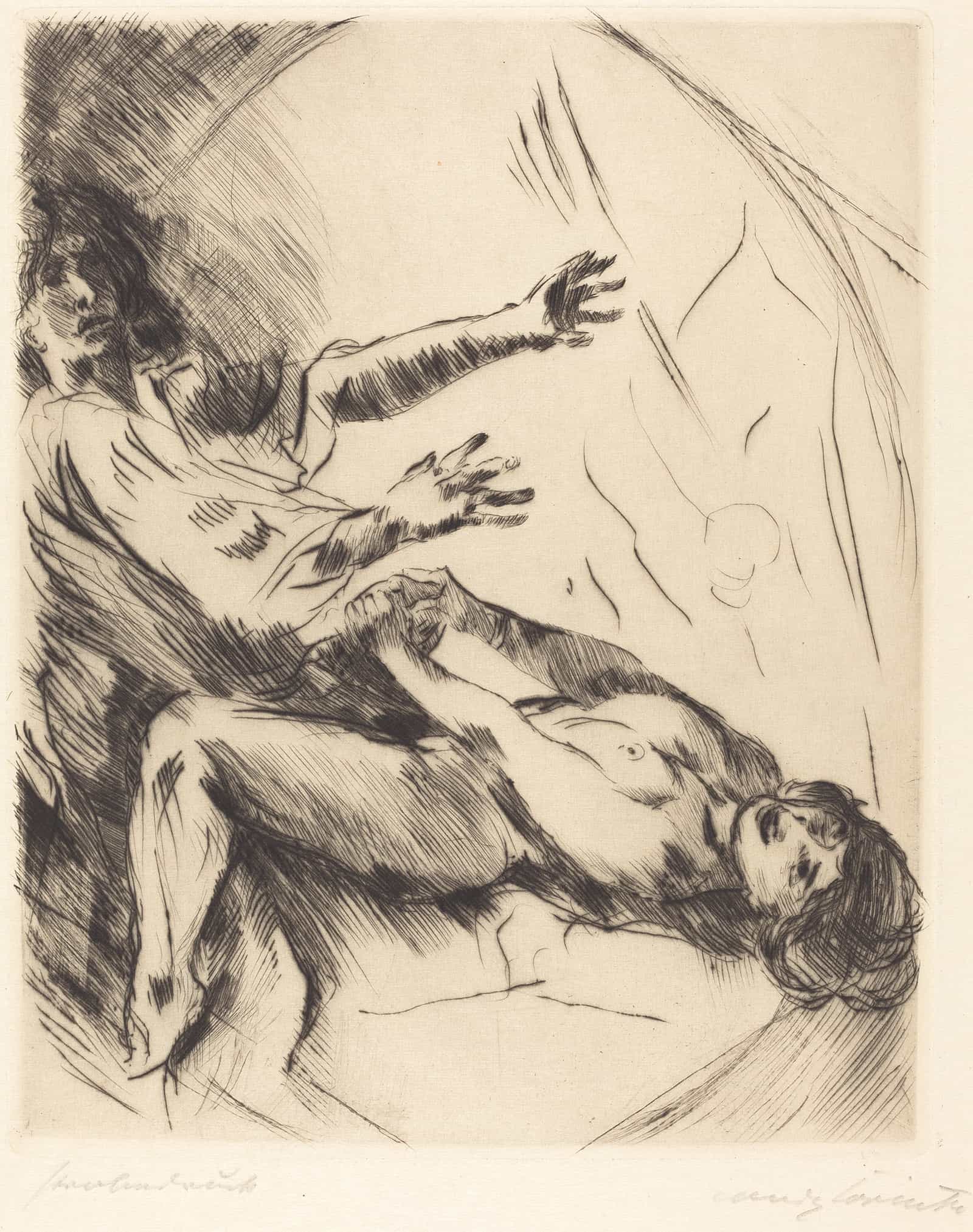Joseph And Potiphars Wife I Joseph Und Potiphars Weib I by Lovis Corinth