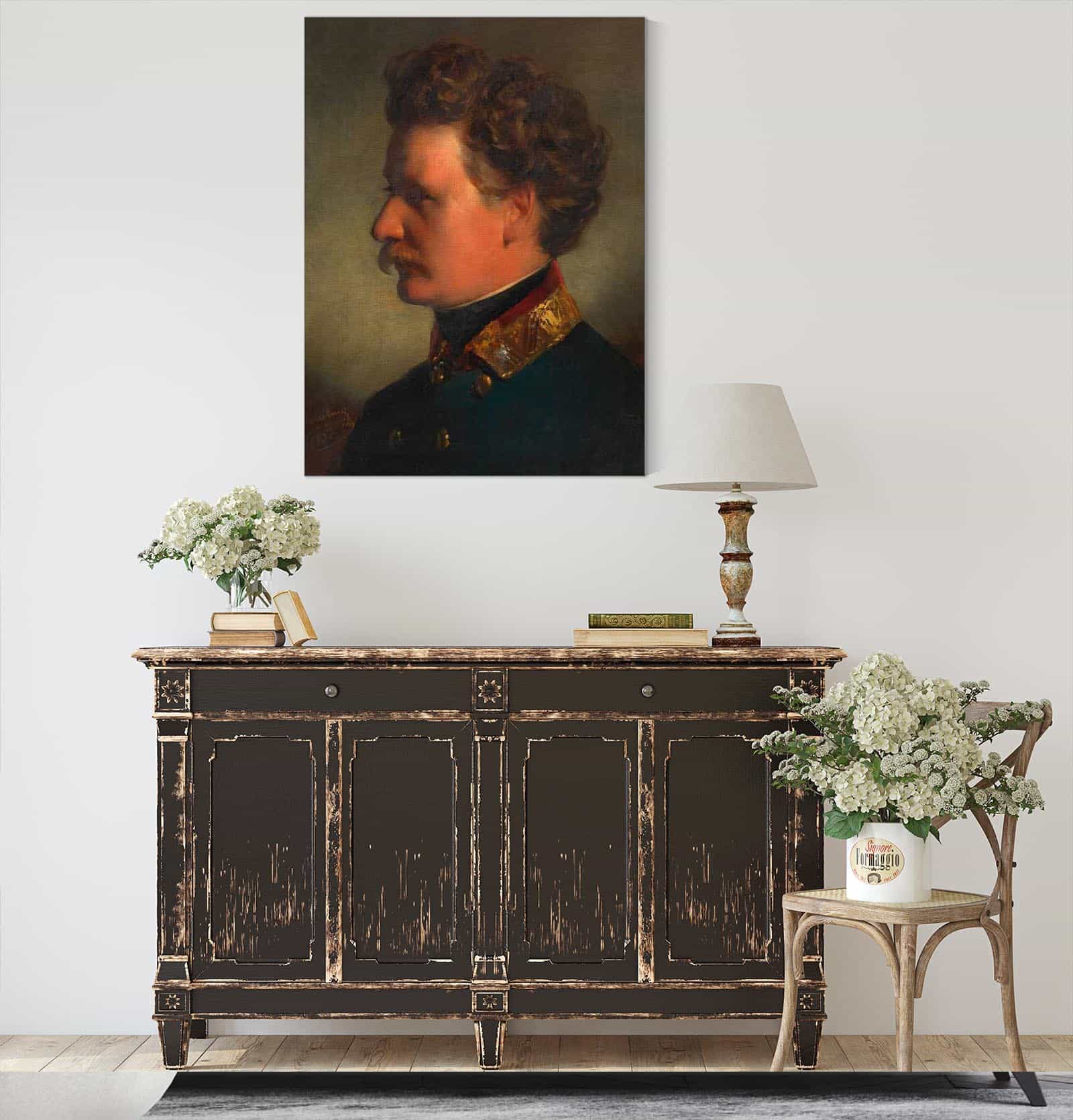 Joseph Georg Amerling Als Major Bruder Des Kunstlers by Friedrich Von Amerling