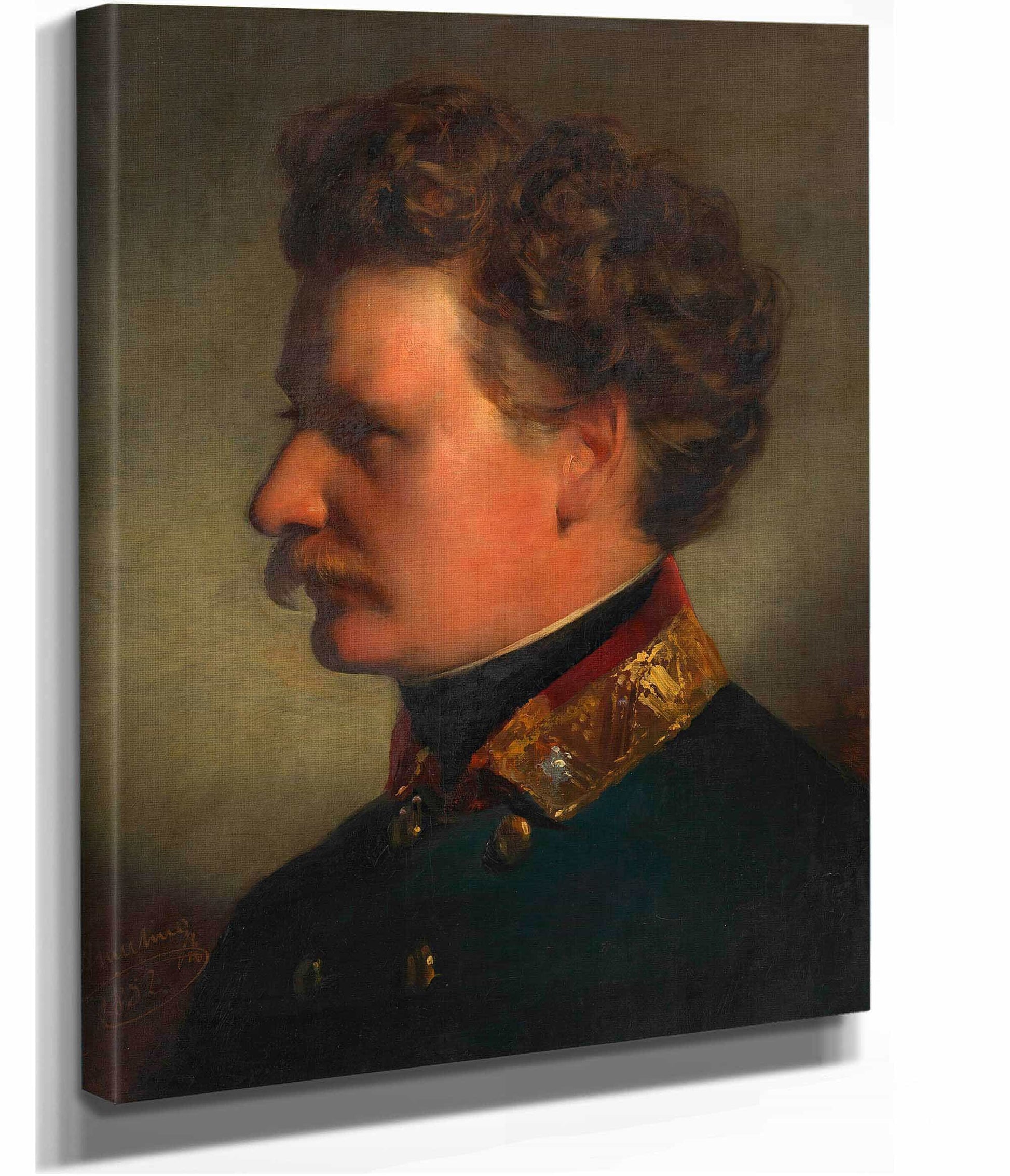 Joseph Georg Amerling Als Major Bruder Des Kunstlers by Friedrich Von Amerling