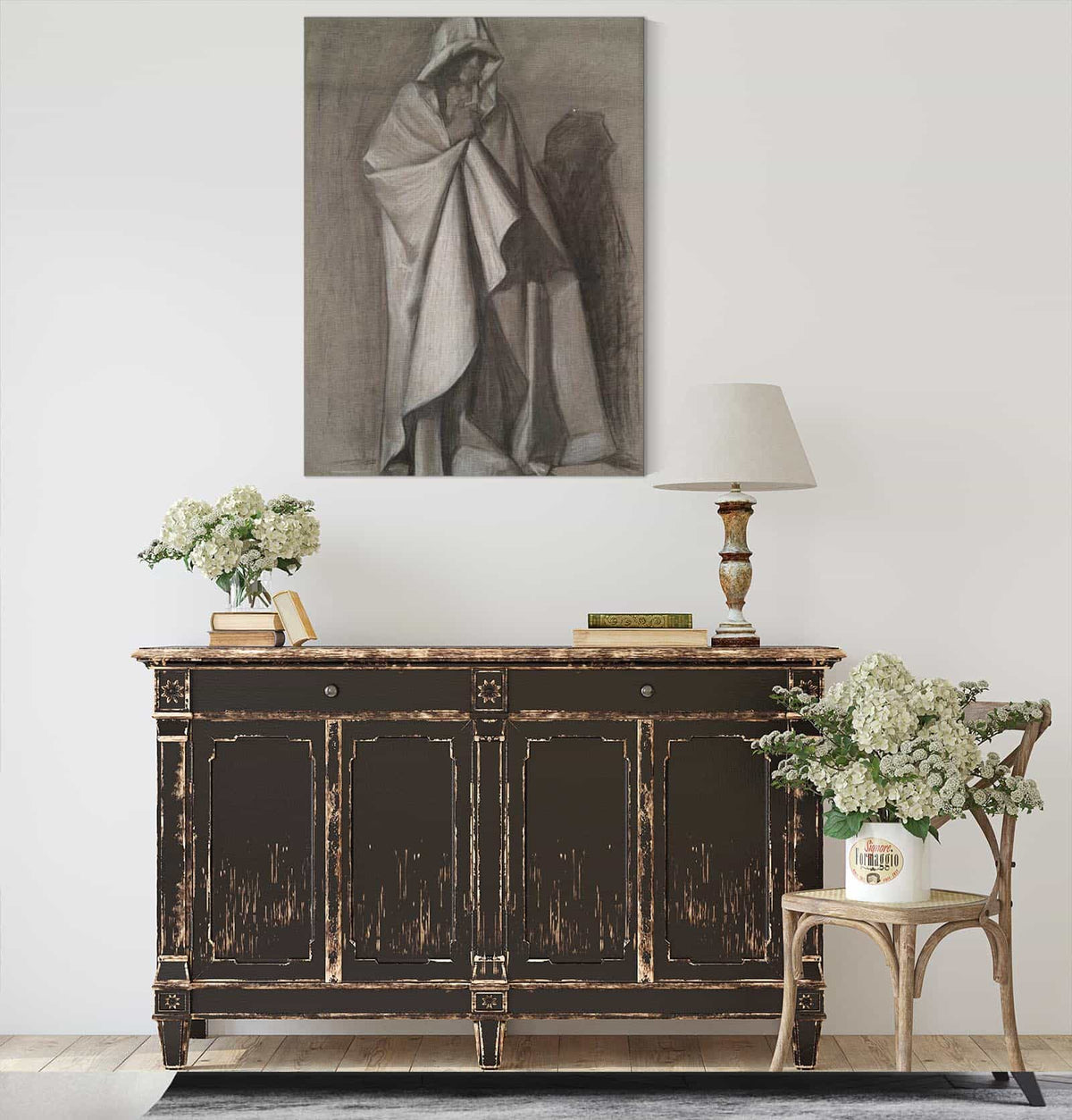 Joseph Of Arimathea Figure Study For The Arthurian Round Table by Edwin Austin Abbey