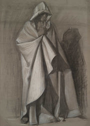 Joseph Of Arimathea Figure Study For The Arthurian Round Table by Edwin Austin Abbey