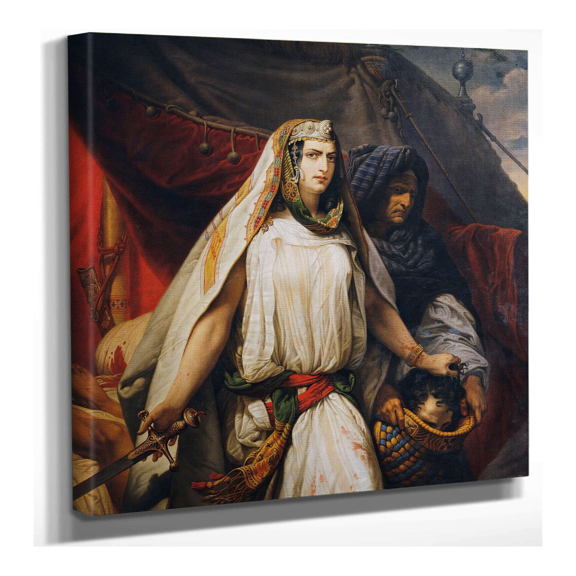 Judith With The Head Of Holofernes Before by Johann Peter Krafft