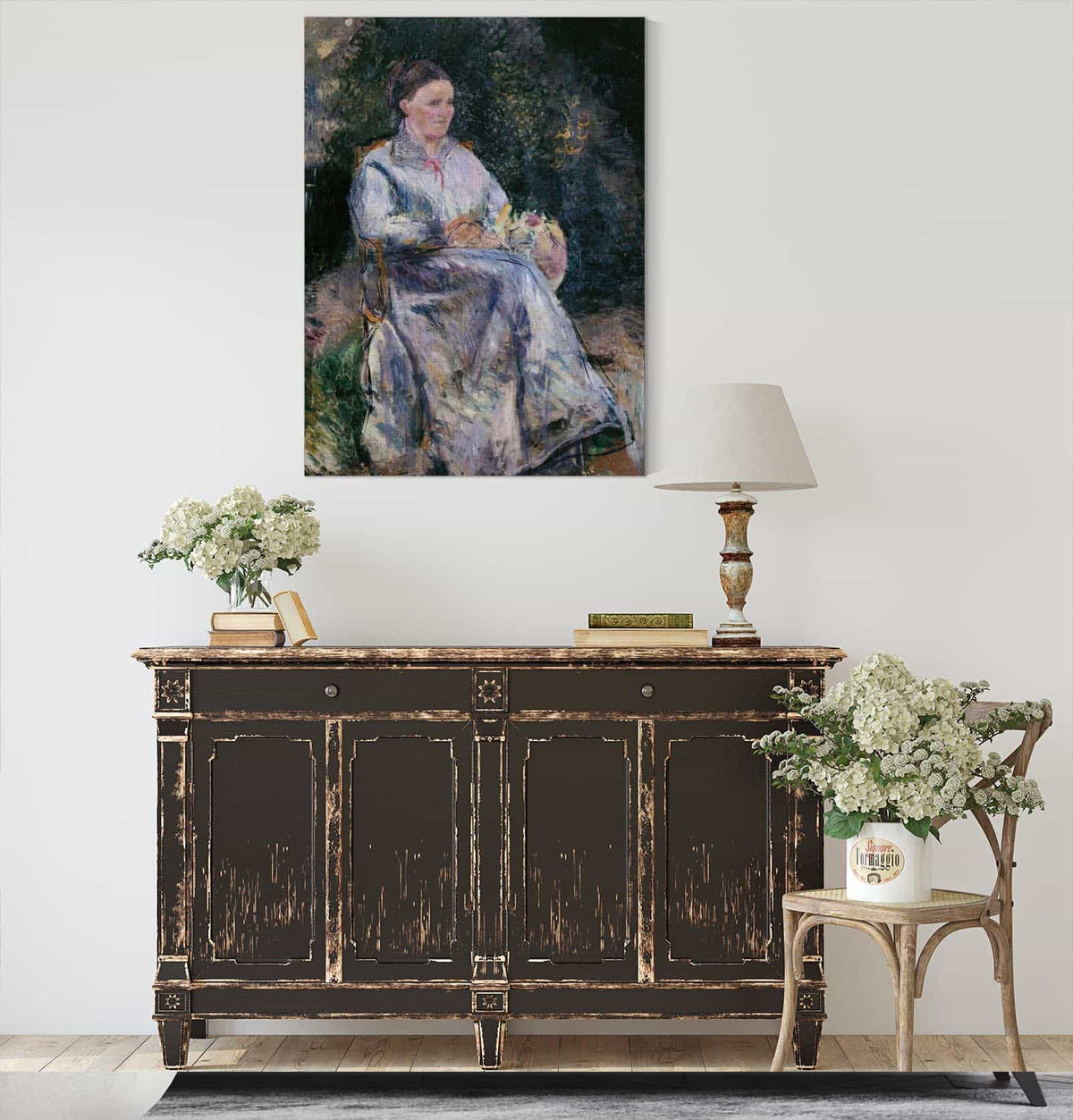 Julie Pissarro Au Jardin by Camille Pissarro