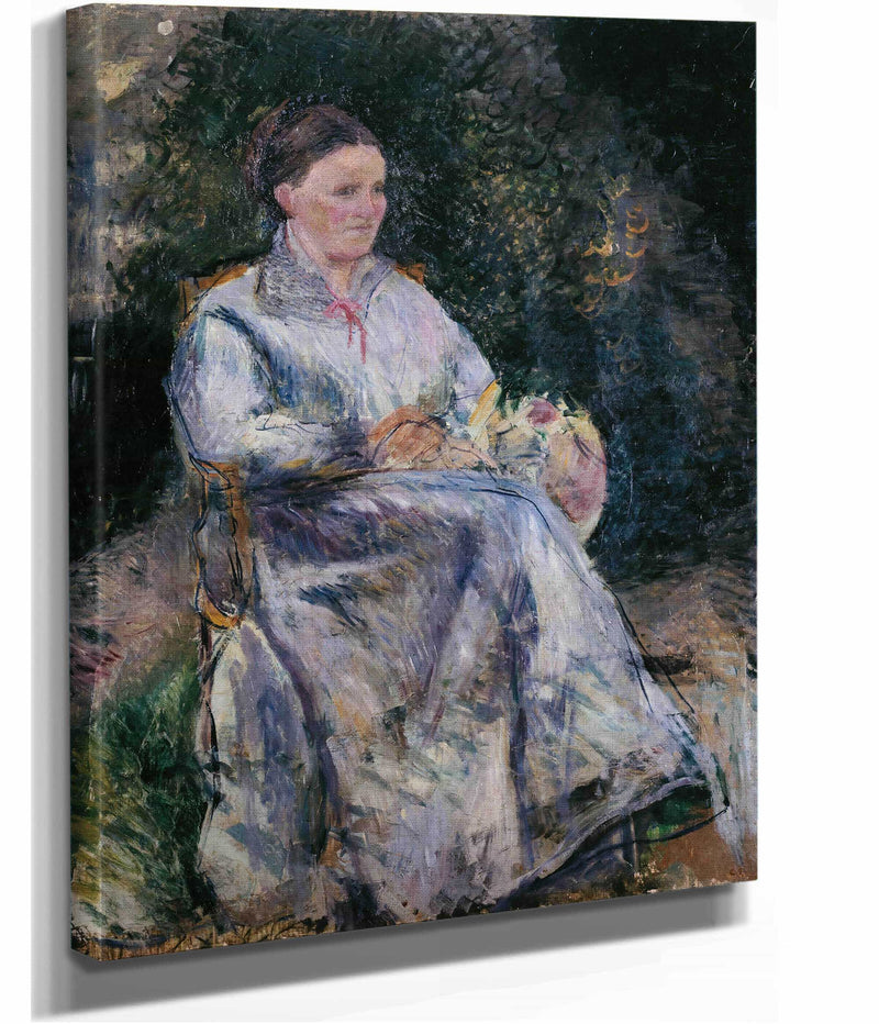 Julie Pissarro Au Jardin by Camille Pissarro