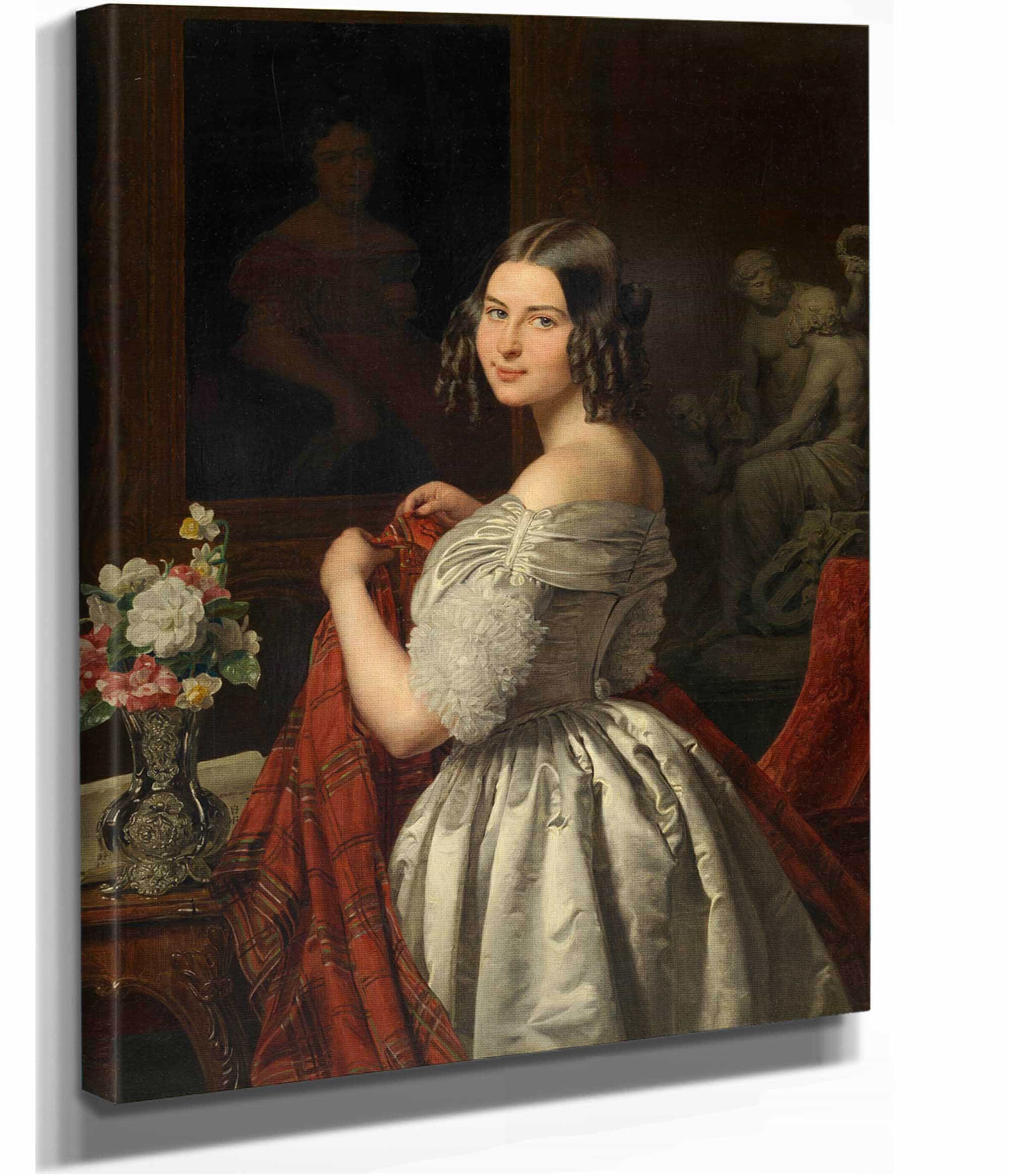 Junge Dame Bei Der Toilette by Ferdinand Georg Waldmuller