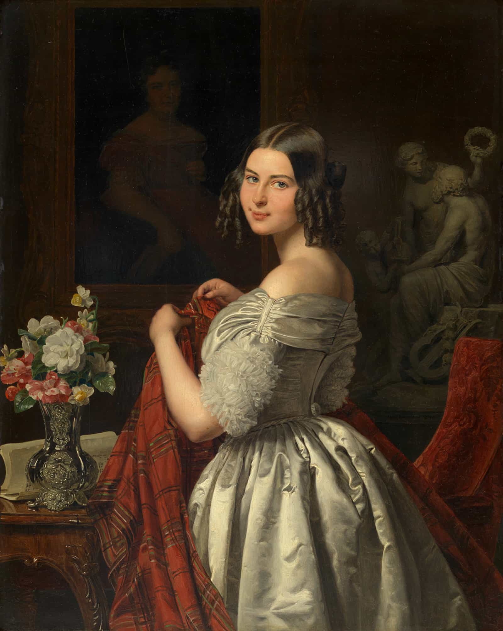 Junge Dame Bei Der Toilette by Ferdinand Georg Waldmuller