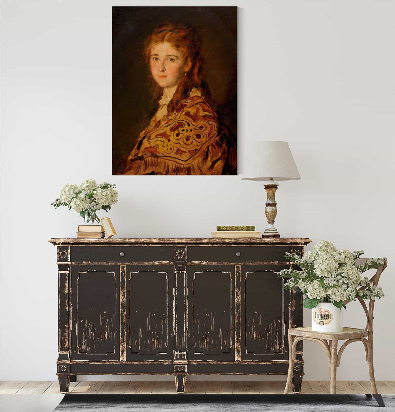 Junge Frau Mit Turkischem Schal Around   by Hans Canon
