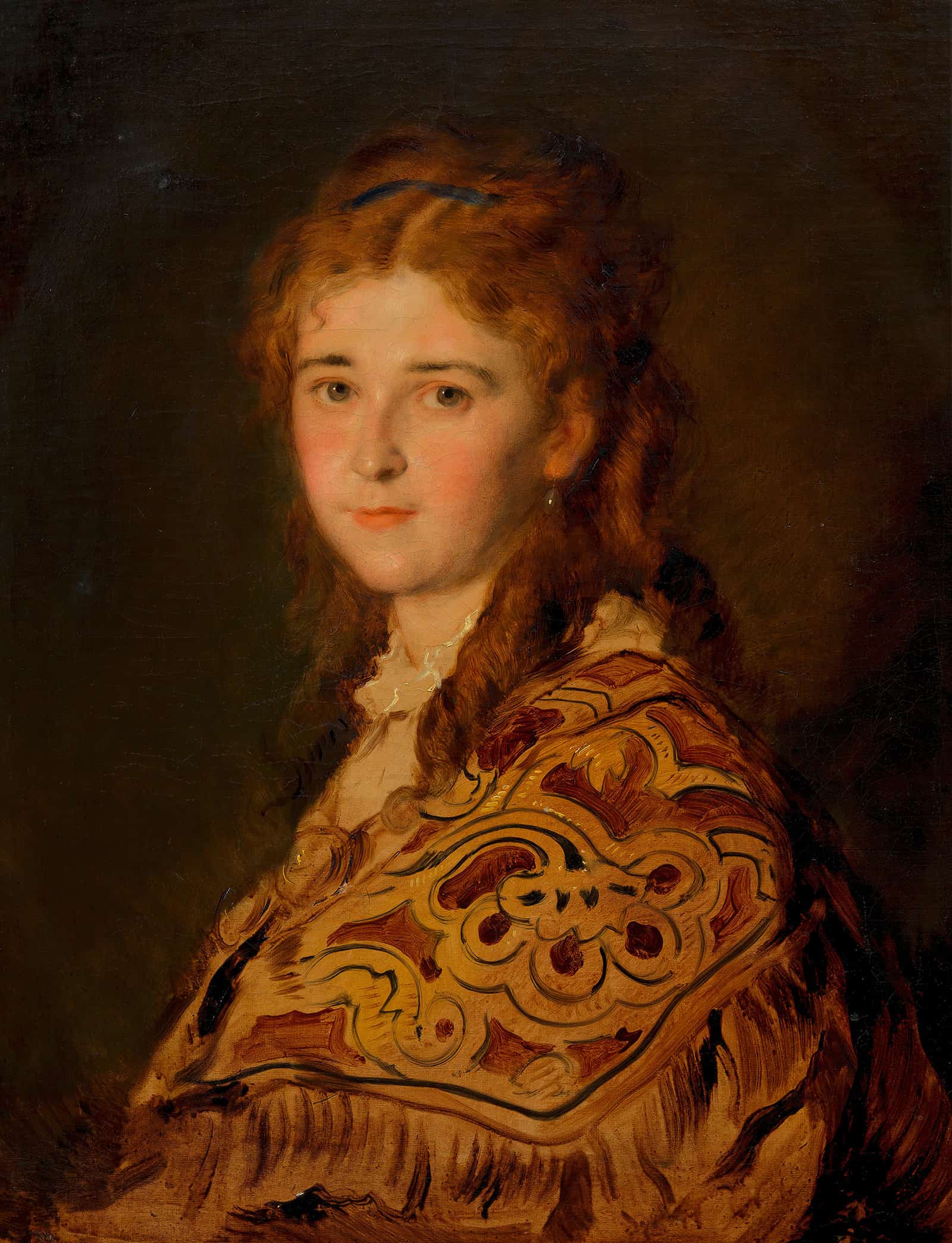 Junge Frau Mit Turkischem Schal Around   by Hans Canon