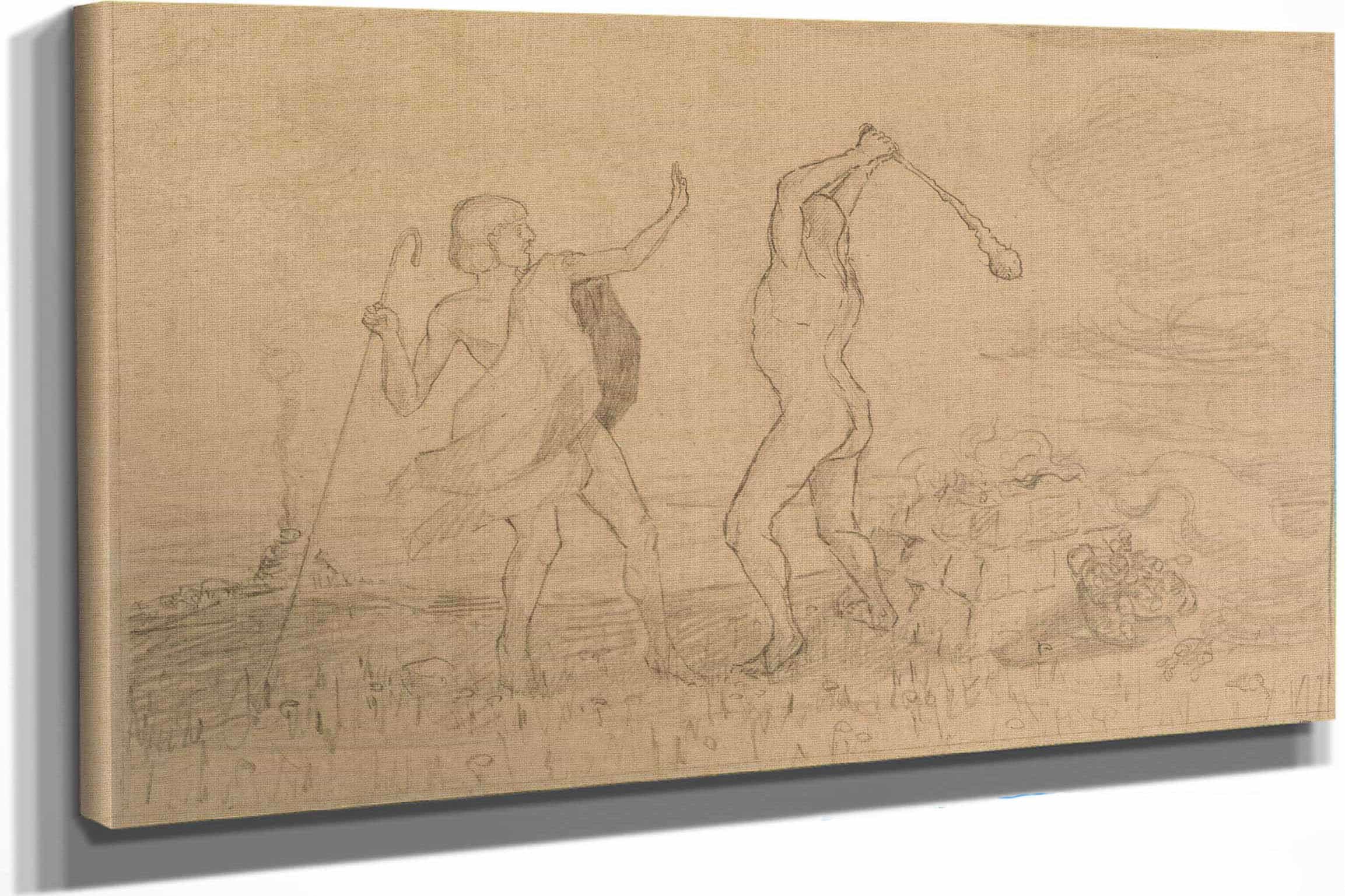 Kain Erschlagt Abel by Egon Schiele