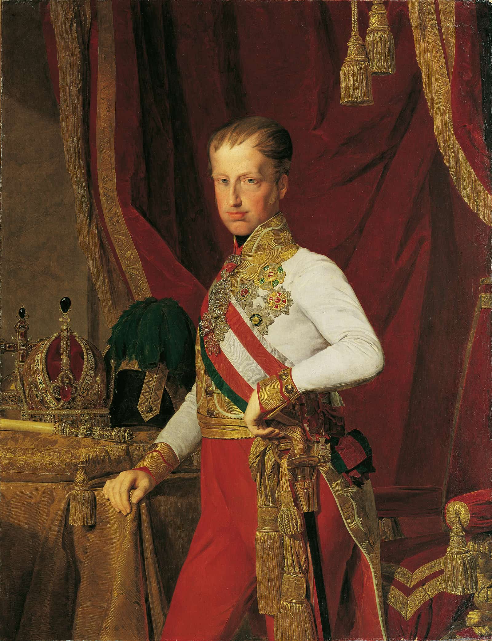 Kaiser Ferdinand I Von Osterreich by Ferdinand Georg Waldmuller