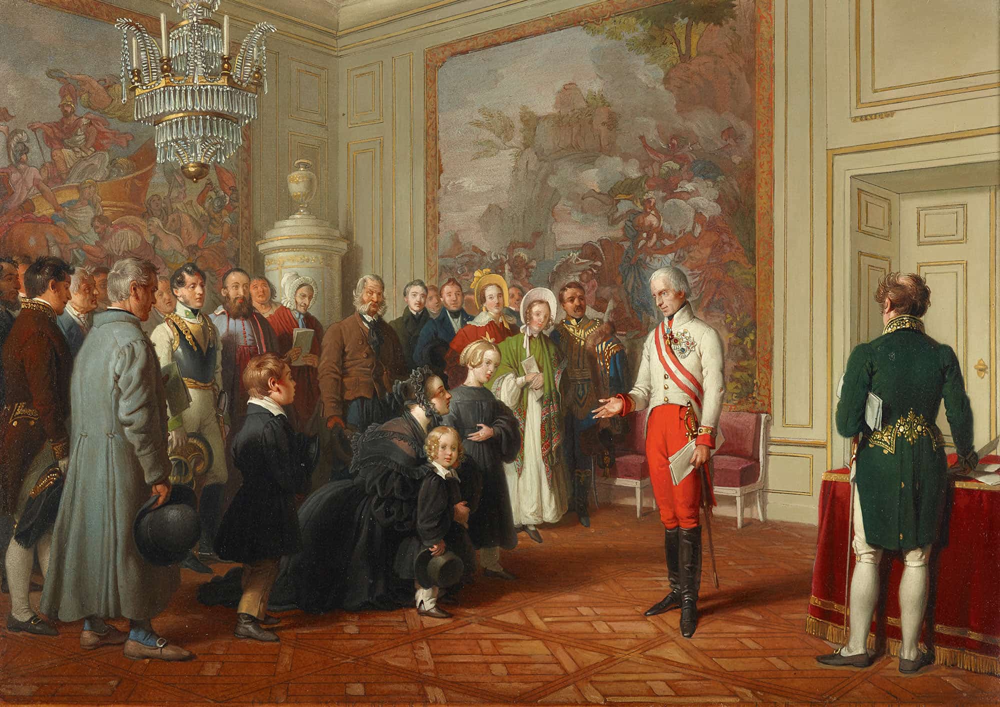 Kaiser Franz I Erteilt Allgemeine Audienz by Johann Peter Krafft