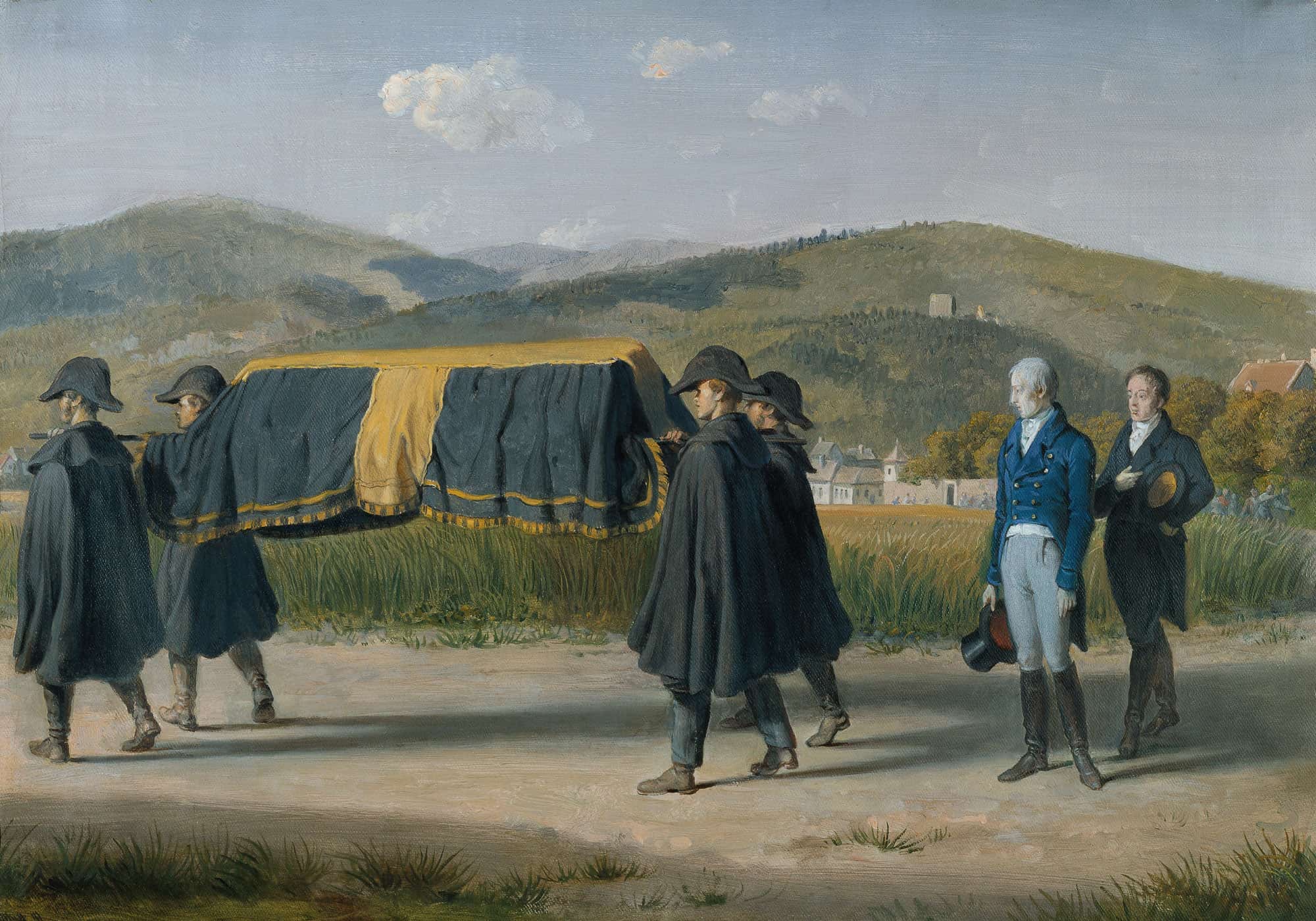 Kaiser Franz I Von Osterreich Folgt Dem Sarg Eines Armen by Johann Peter Krafft