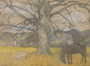 Kale Beuk Op Een Weide Met Schapen En Een Paard by Richard Nicolaus Roland Holst