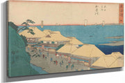 Kanagawa Yedo House On River by Ando Hiroshige