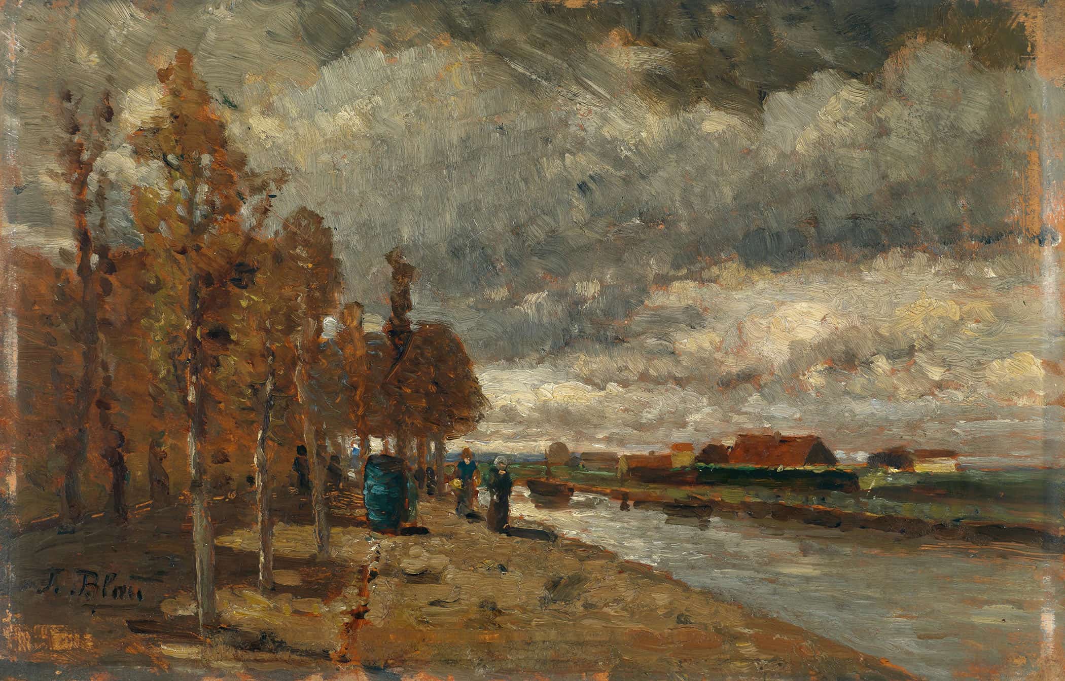 Kanal In Holland by Tina Blau