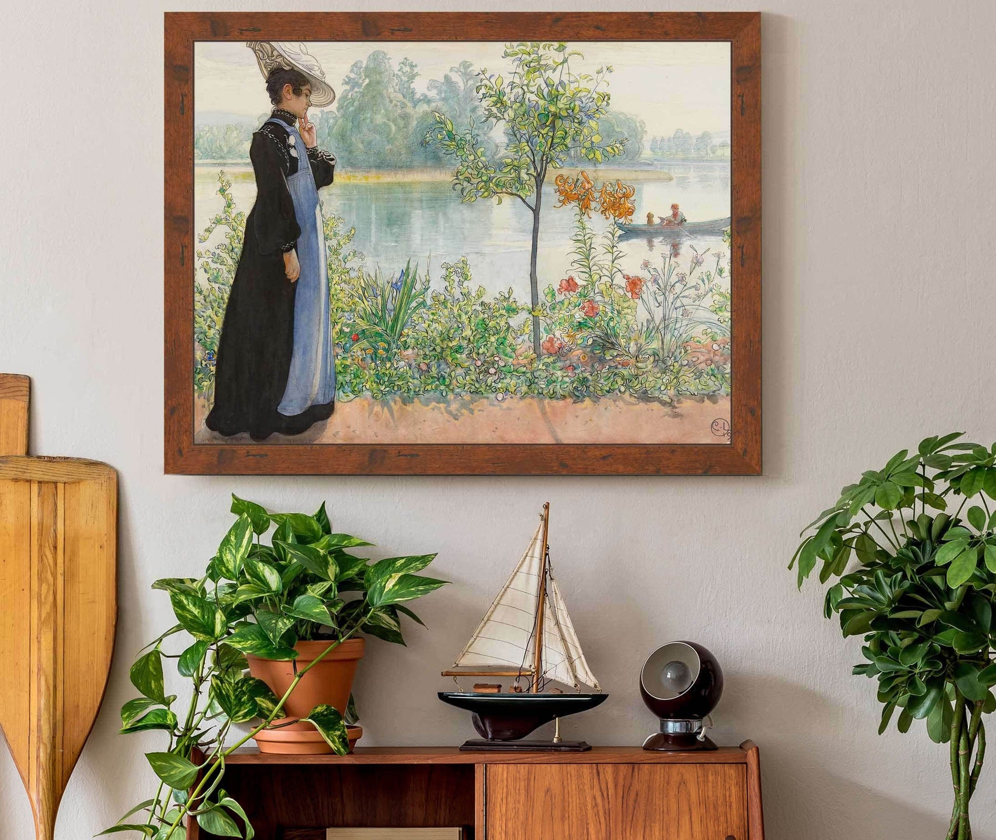 Karin By The Shore by Carl Larsson