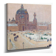 Karlskirche Im Winter Church Of St. Charles In Winter by Carl Moll