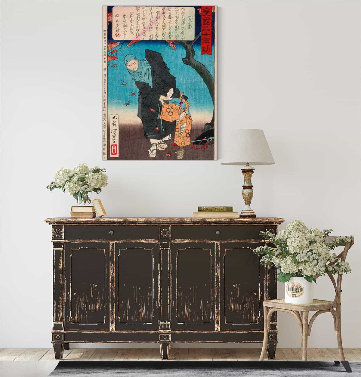 Karukaya Doshin Refusing To Recognize Ishidomaru by Tsukioka Yoshitoshi