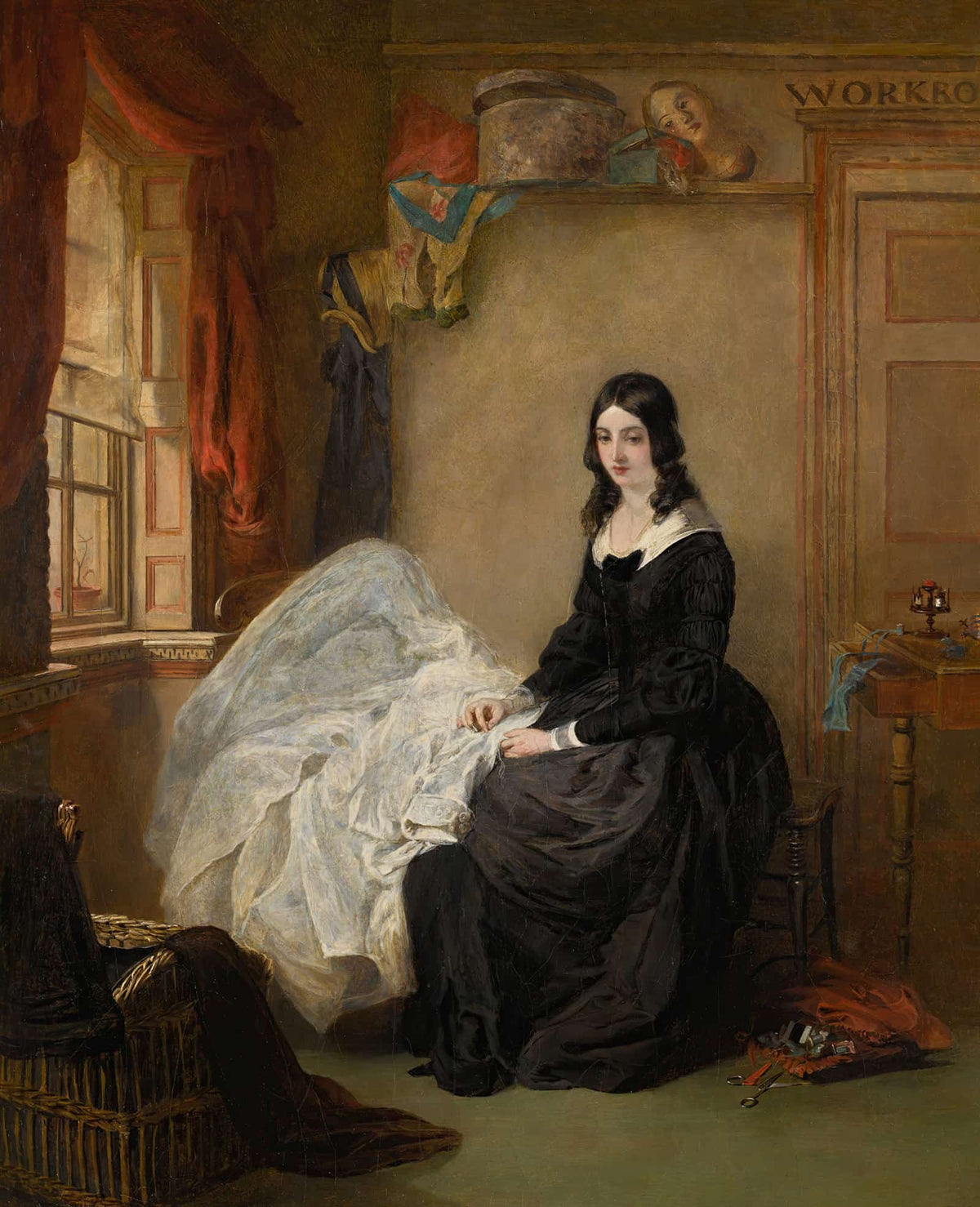Kate Nickleby At Madame Mantalinis by William Powell Frith