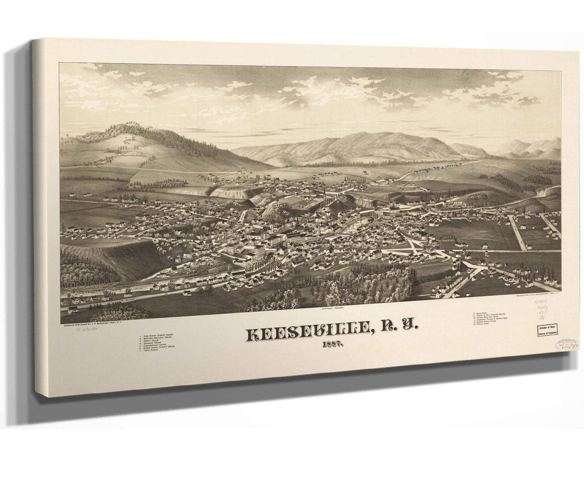 Keeseville Ny 1887  State Of New York