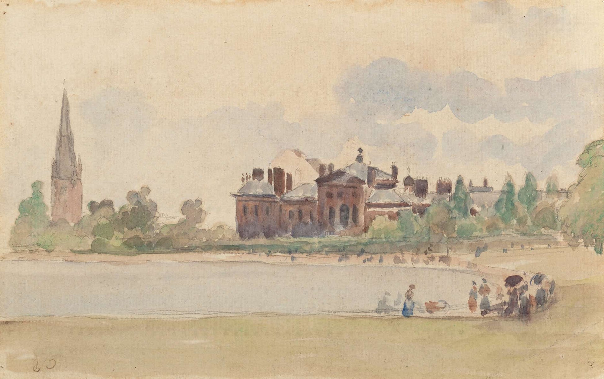 Kensington Gardens London by Camille Pissarro