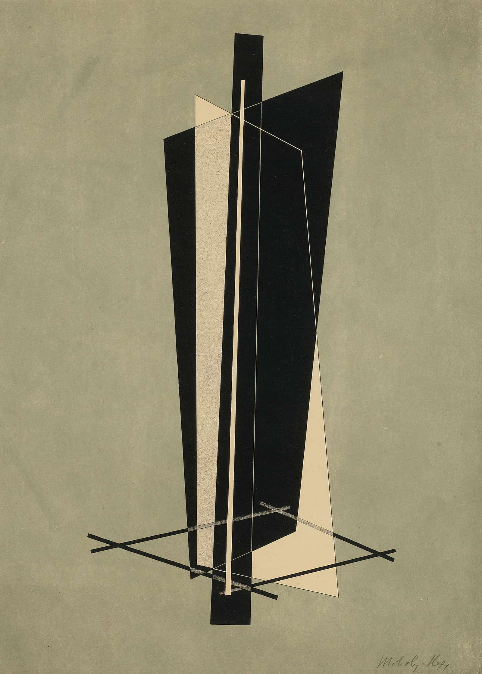 Kestnermappe Komposition One Plate P  by Laszlo Moholy Nagy