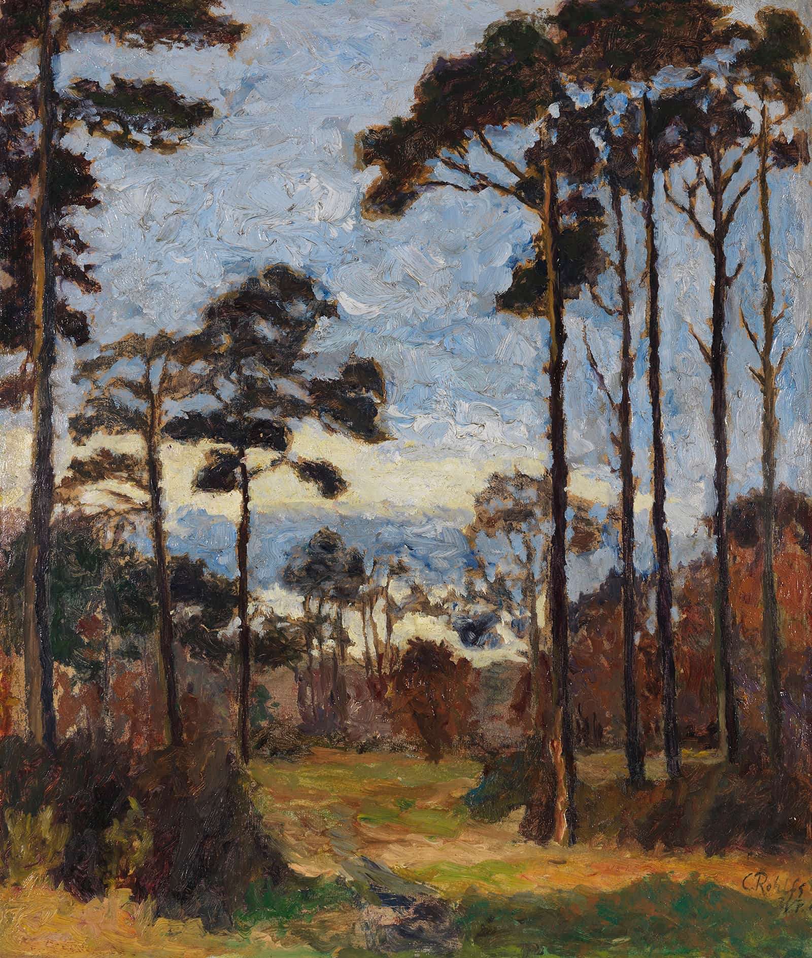 Kiefern Auf Dem Ettersberg by Christian Rohlfs