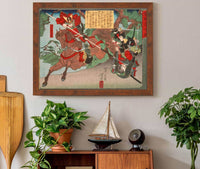 Kimura Shigenari Overcoming Attackers by Tsukioka Yoshitoshi